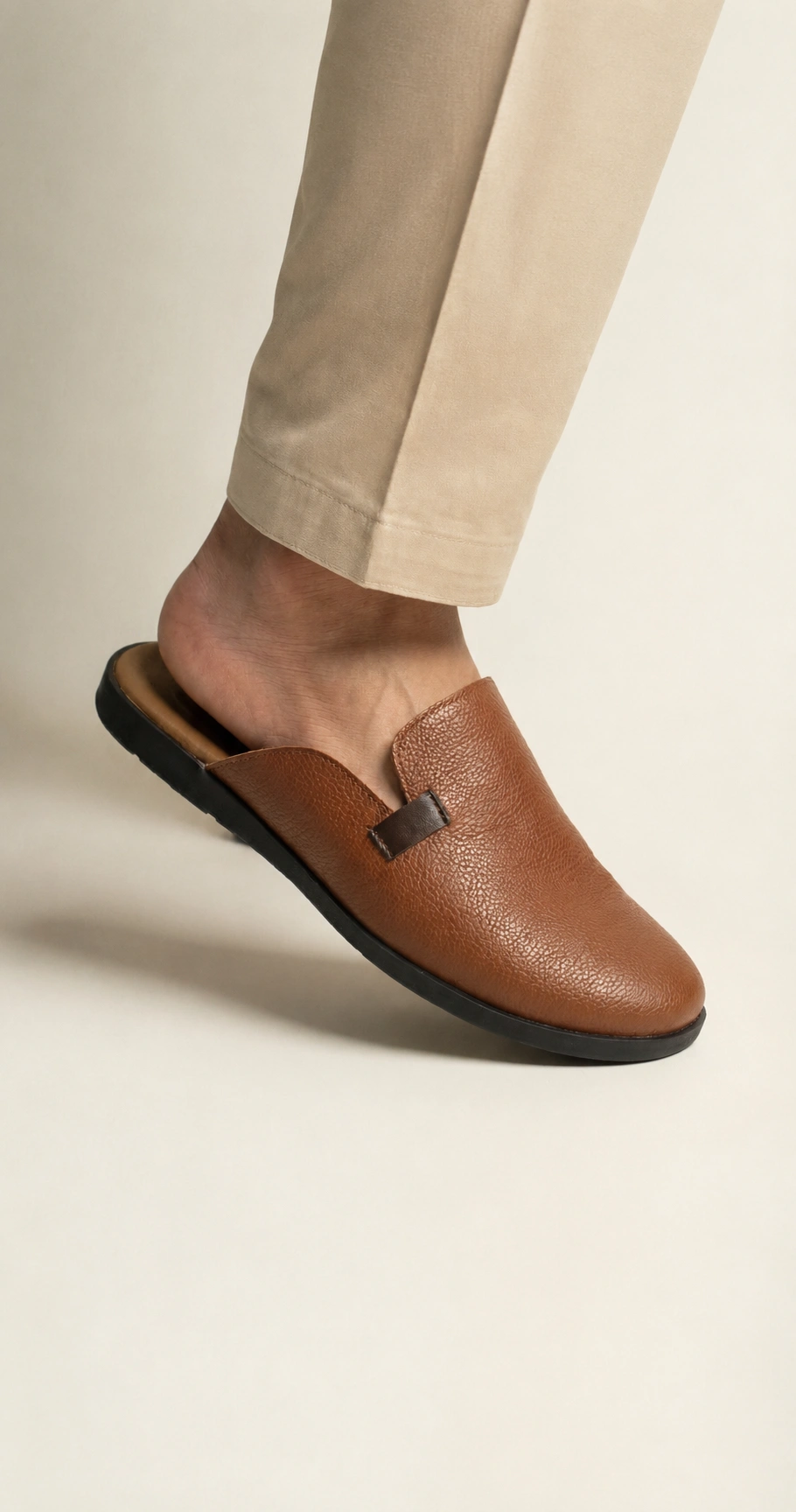 Leather Urban Mule (Brown)